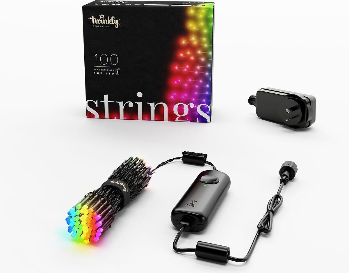 Kalėdinė išmanioji lempučių girlianda Twinkly Strings 100 LED, RGB, daugiaspalvės