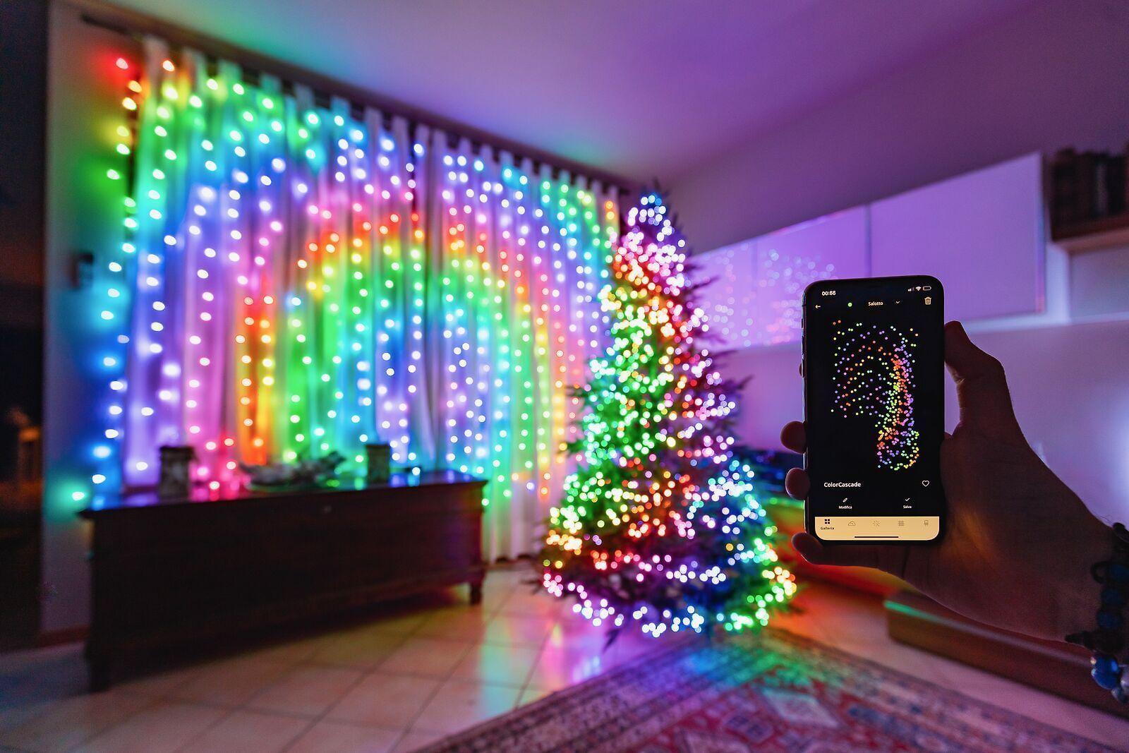 Kalėdinė išmanioji lempučių girlianda Twinkly Strings 400L 5mm RGBW