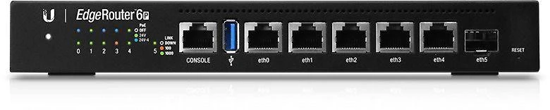 Maršrutizatorius Ubiquiti „EdgeRouter“ 6P Ethernet (RJ-45) jungtys, 4 branduolių MIPS64 | Ubiquiti | „EdgeRouter“ 6P