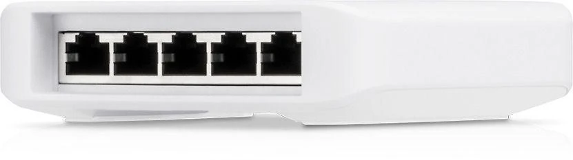 Maršrutizatorius „Ubiquiti USW-Flex“ vidinis/lauko 5 prievadų „Poe“ gigabito komutatorius su 802.3bt įvesties maitinimo palaikymu | „Ubiquiti“