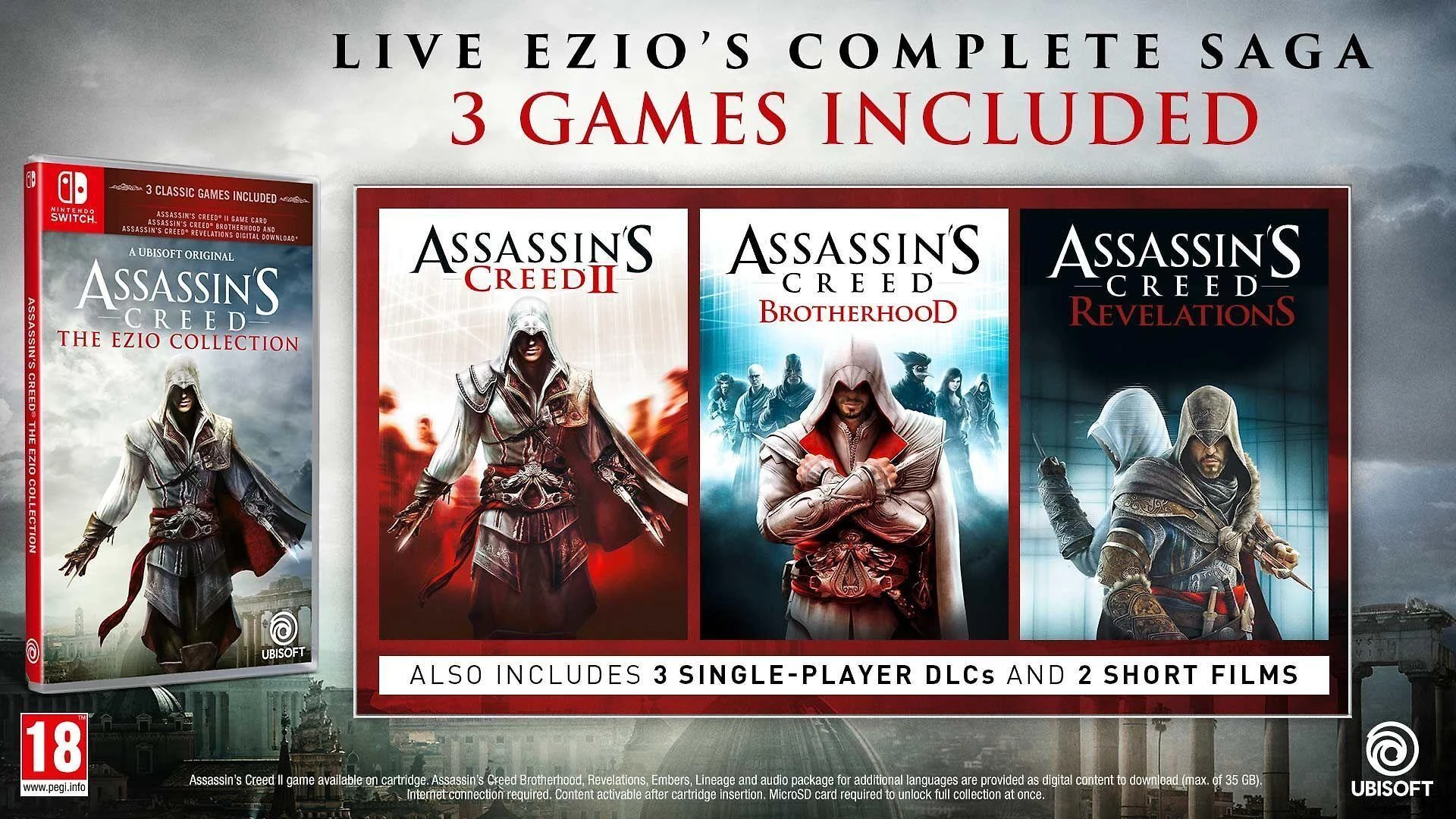 „Assassin's Creed: Ezio“ kolekcija – „Nintendo Switch“