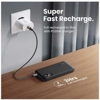 LiPo išorinis akumuliatorius (Powerbank) 10000mAh 22.5W USB-C, USB PB311 UGREEN