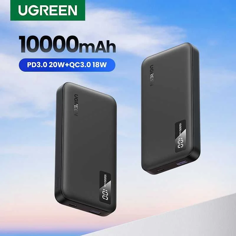 LiPo išorinis akumuliatorius (Powerbank) 10000mAh 22.5W USB-C, USB PB311 UGREEN