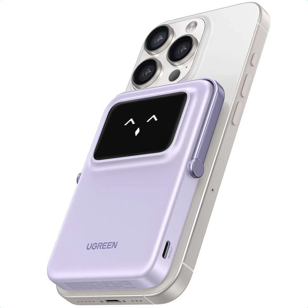 Ugreen Uno PB571 5000 mAh USB-C 20W violetinė