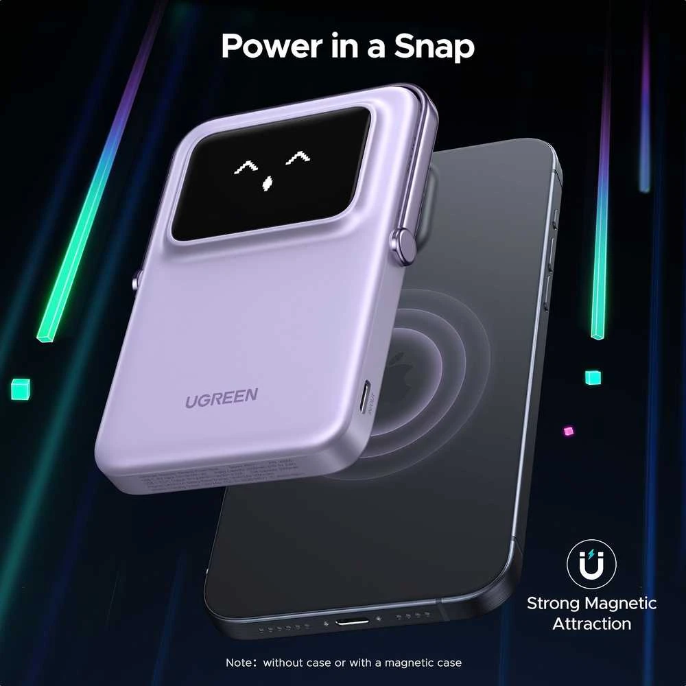 Ugreen Uno PB571 5000 mAh USB-C 20W violetinė