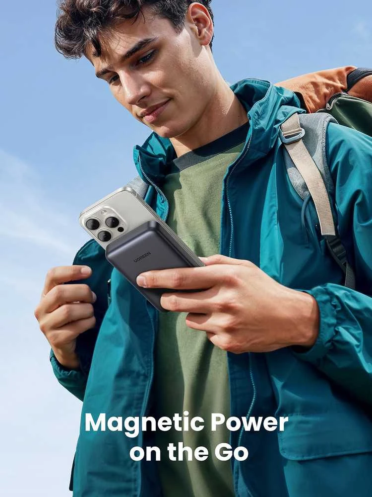 Ugreen PB761 10000 mAh Qi2 30W Magsafe USB-C juodas