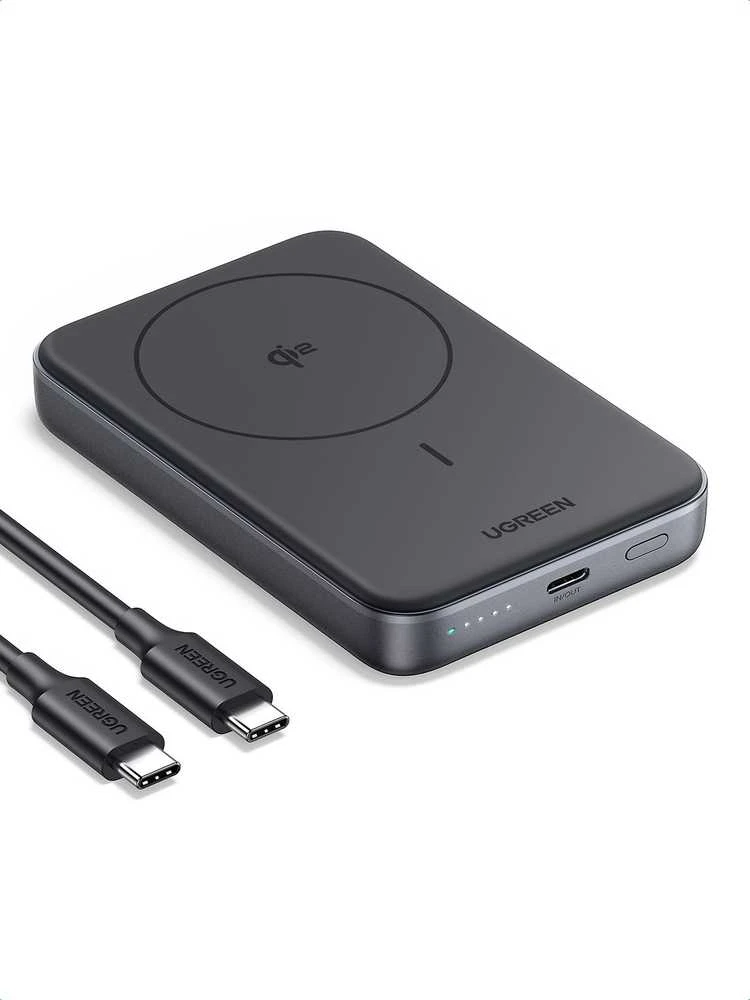 Ugreen PB761 10000 mAh Qi2 30W Magsafe USB-C juodas