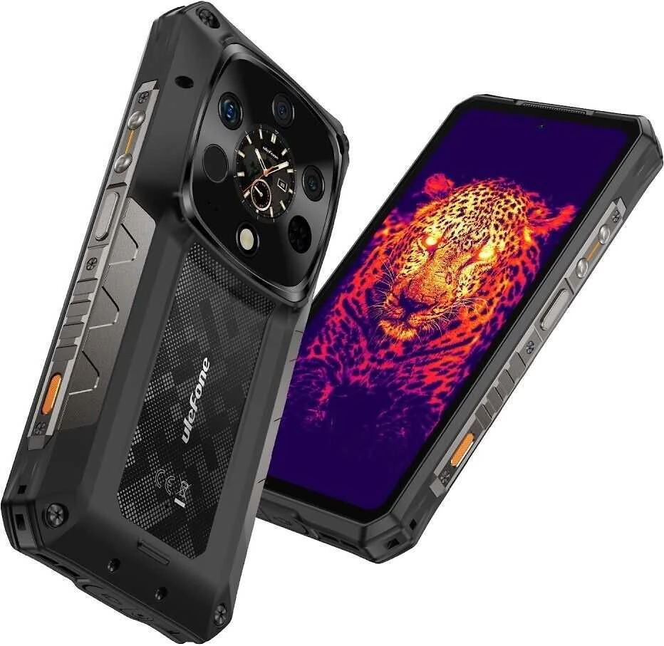 Išmanusis telefonas Ulefone Armor 28 Ultra Thermal phone, 1TB/16GB, juodas | Be pakrovėjo