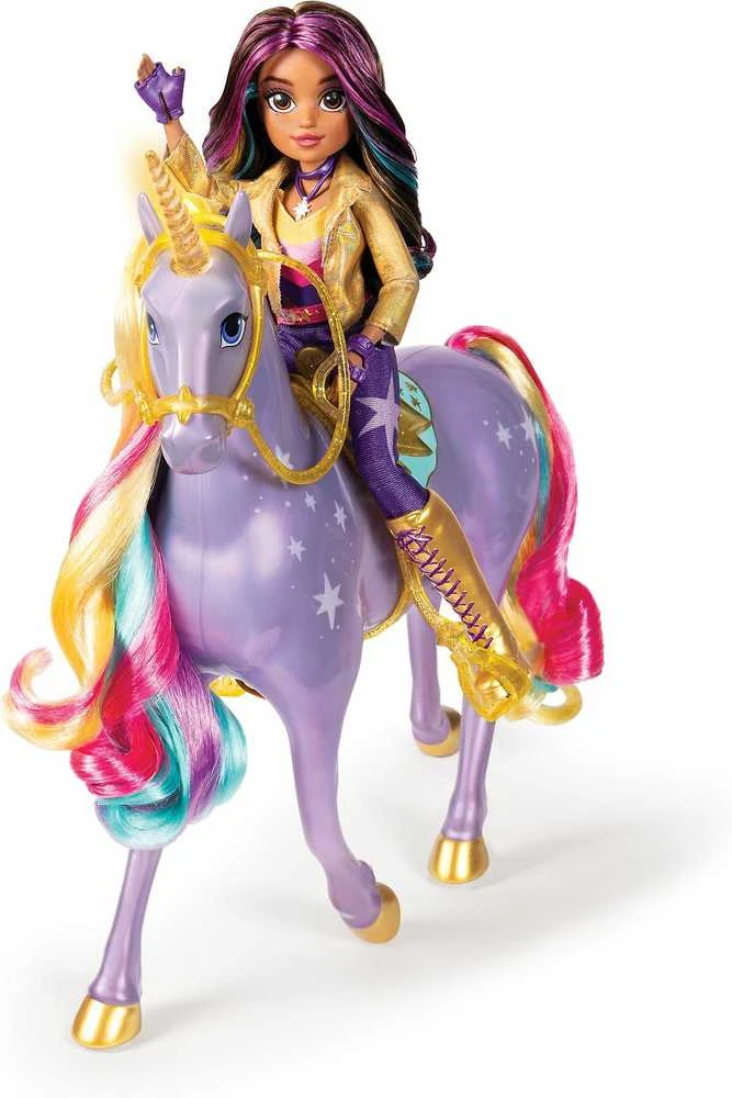 Unicorn Academy Rainbow Light-up Wildstar Vienaragis, 28 cm