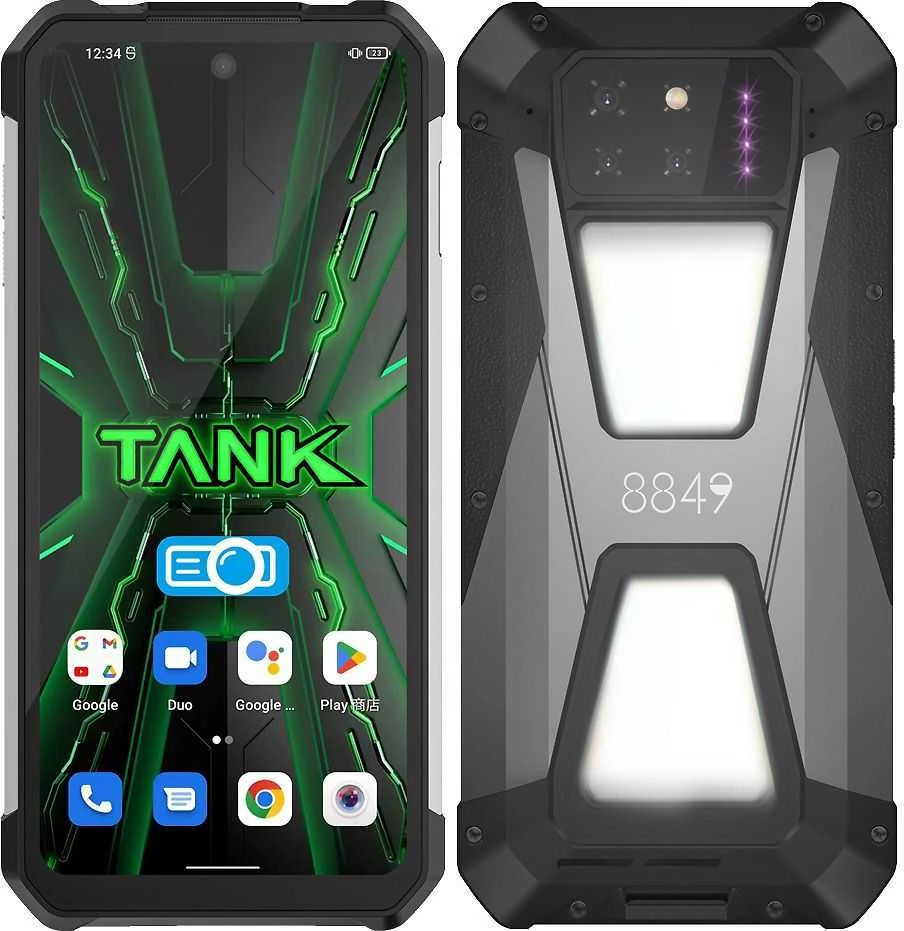 Išmanusis telefonas Unihertz Unihertz Tank 3S, 5G, 256/12 GB, spalva: juoda/pilka
