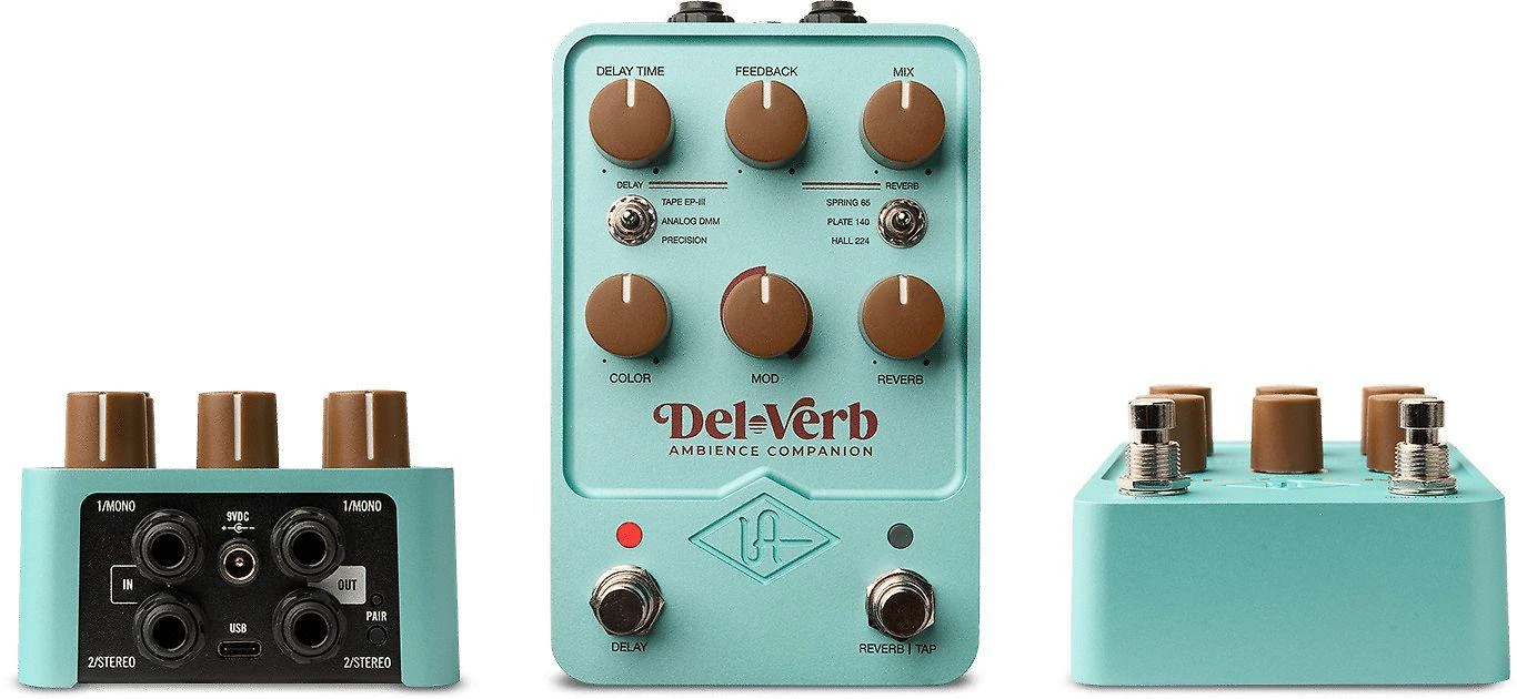 Universal Audio Universalus garso Del-Verb Ambience Companion kitarapedaali