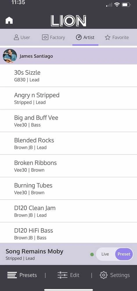 Universal Audio IR UA – UAFX Lion 68 Super Lead stiprintuvas