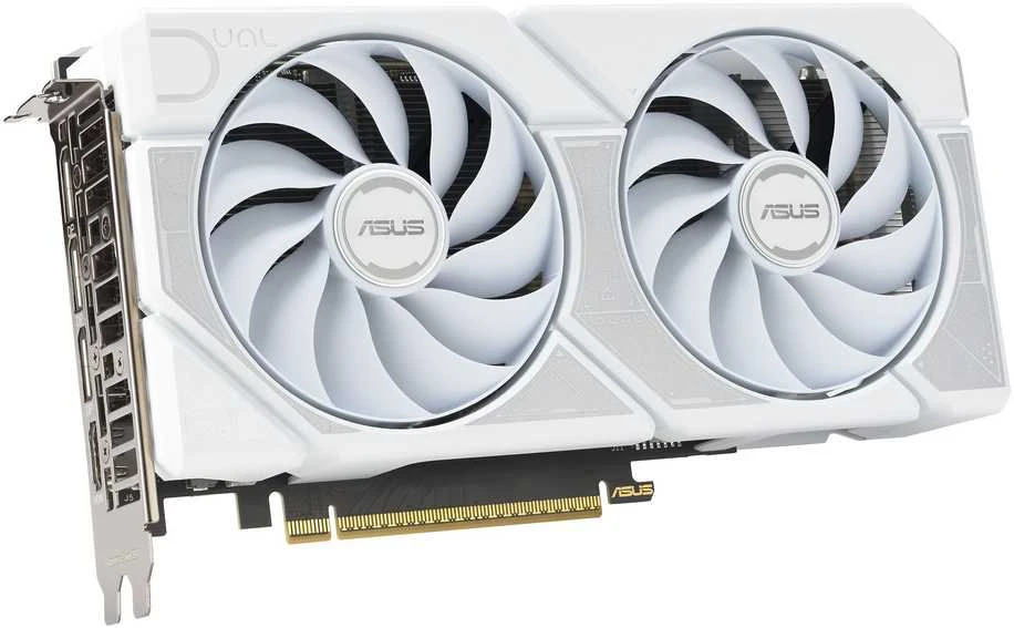 Vaizdo plokštė Asus Dual GeForce RTX 5060 TI Baltas OC 8GB GDDR7 DLSS4 (DUAL-RTX5060TI-O8G-Baltas)