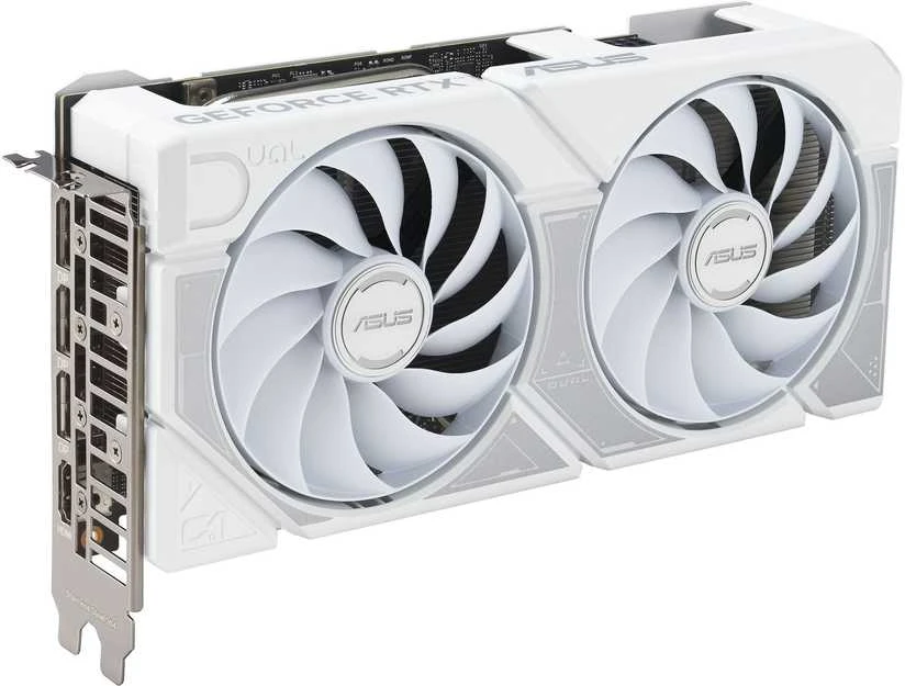 Vaizdo plokštė Asus Dual GeForce RTX 5060 TI Baltas OC 8GB GDDR7 DLSS4 (DUAL-RTX5060TI-O8G-Baltas)