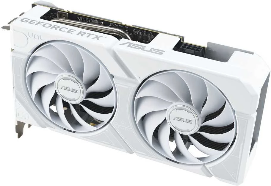 Vaizdo plokštė Asus Dual GeForce RTX 5060 TI Baltas OC 8GB GDDR7 DLSS4 (DUAL-RTX5060TI-O8G-Baltas)