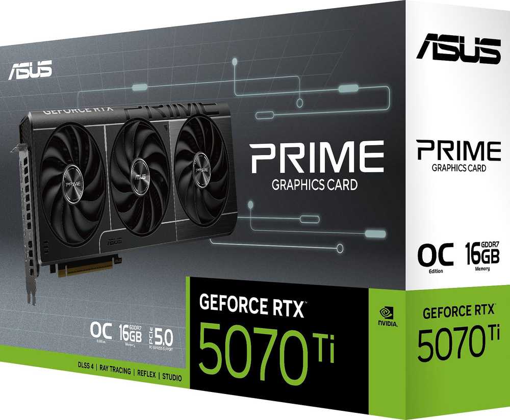Vaizdo plokštė ASUS Prime GeForce RTX 5070 Ti 16GB