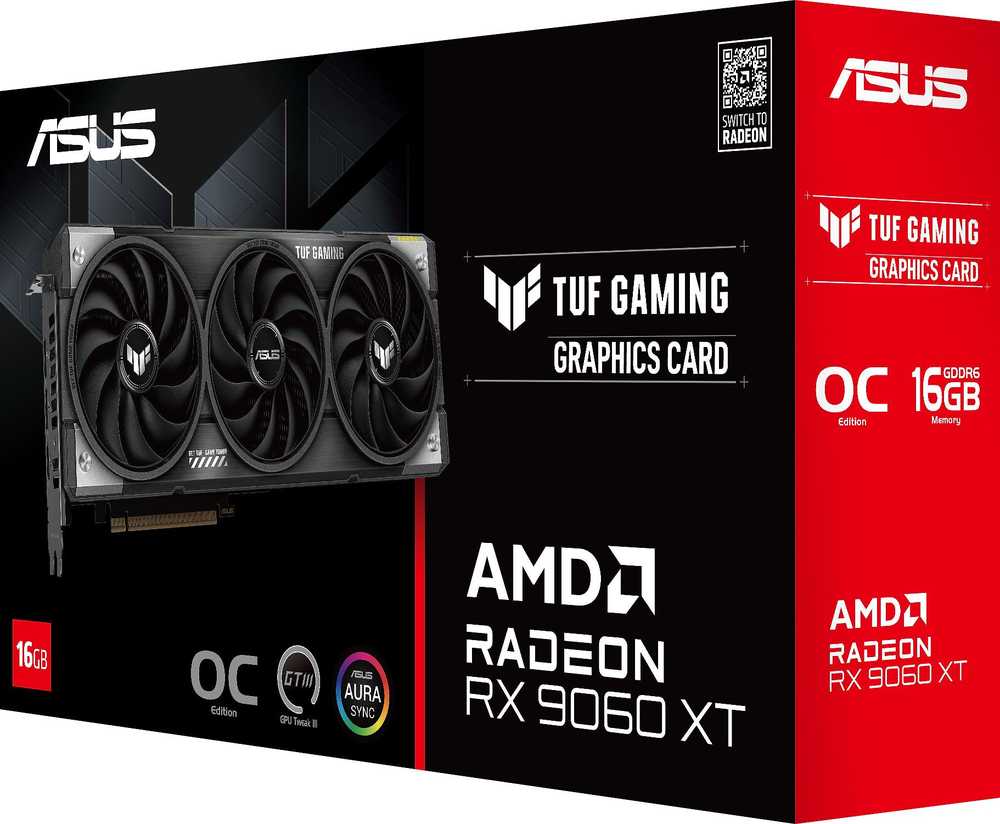 Vaizdo plokštė ASUS Radeon RX 9060 XT TUF GAMING 16GB OC