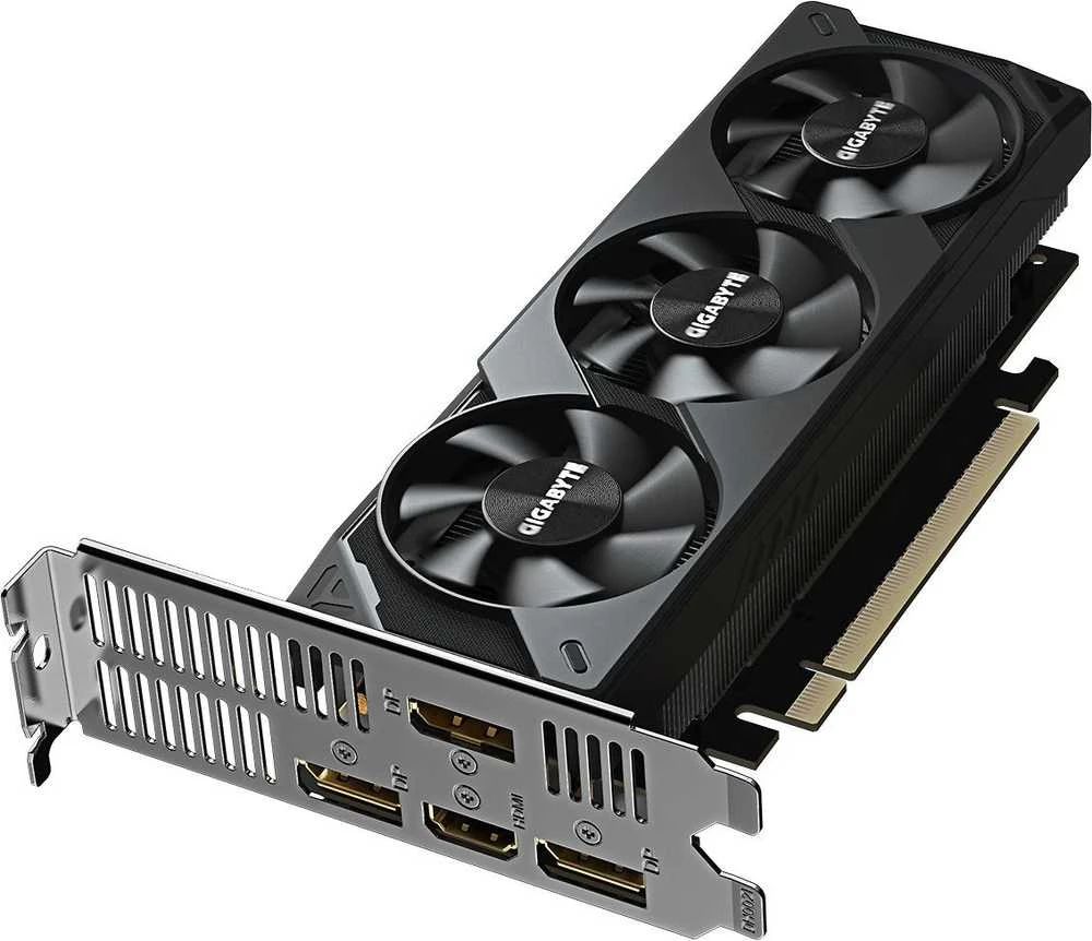 Vaizdo plokštė GIGABYTE GeForce RTX 5060 OC Low Profile 8G Grafikos plokštė - 8GB GDDR7, 128bit, PCI-E 5.0, 2512 MHz Core Clock, 3 x DisplayPort, 1 x HDMI, GV-N5060OC-8GL