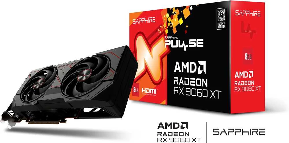 Vaizdo plokštė SAPPHIRE RX 9060 XT GAMING 8GB