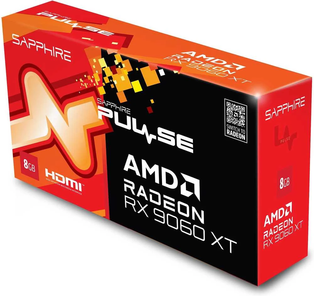 Vaizdo plokštė SAPPHIRE RX 9060 XT GAMING 8GB