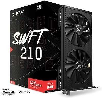 Vaizdo Plokštė - XFX RX-76PSWFTFY AMD Radeon RX 7600 8 GB GDDR6