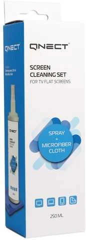 Valiklis Qnect Screen Cleaner näytönpuhdistussetti, 250 ml