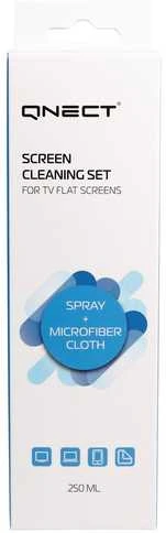 Valiklis Qnect Screen Cleaner näytönpuhdistussetti, 250 ml