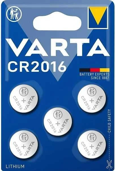 Mygtukinė Baterija - VARTA CR2016 5 Vnt. 3 V