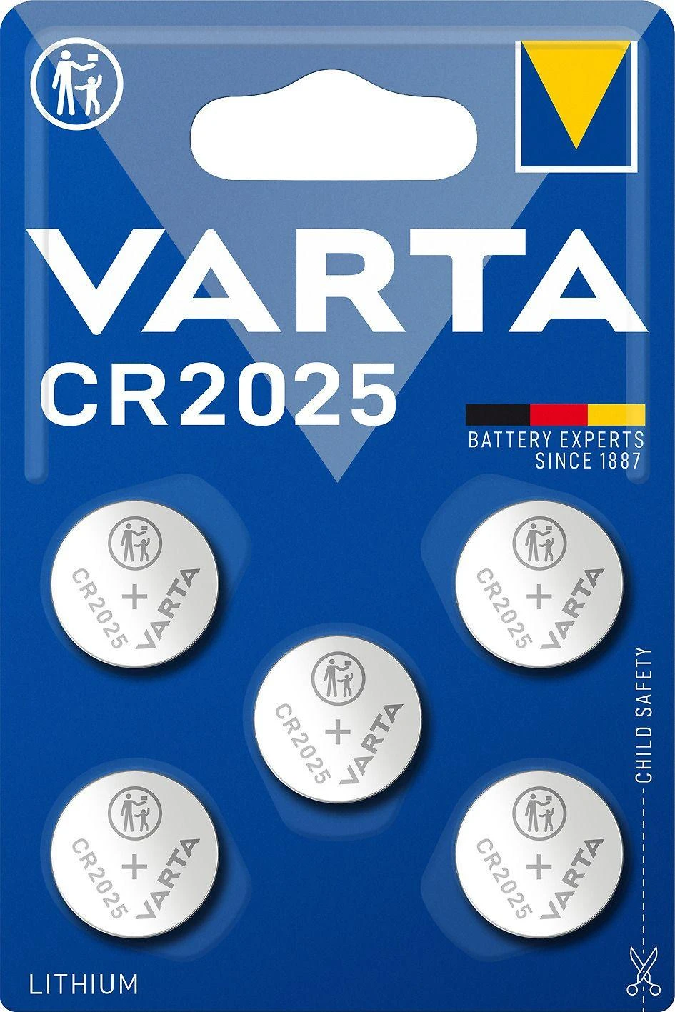 Varta 1x5 electronic CR 2025 ličio monetų baterija 06025 101 415