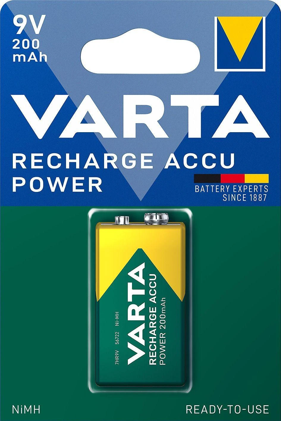 Įkraunamas elementas Varta -56722/1