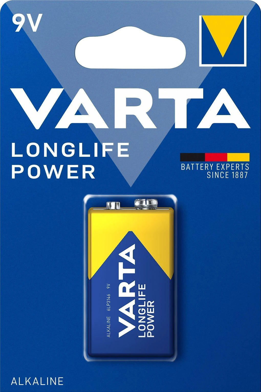 Varta Longlife Power 9V baterija, 1 vnt.