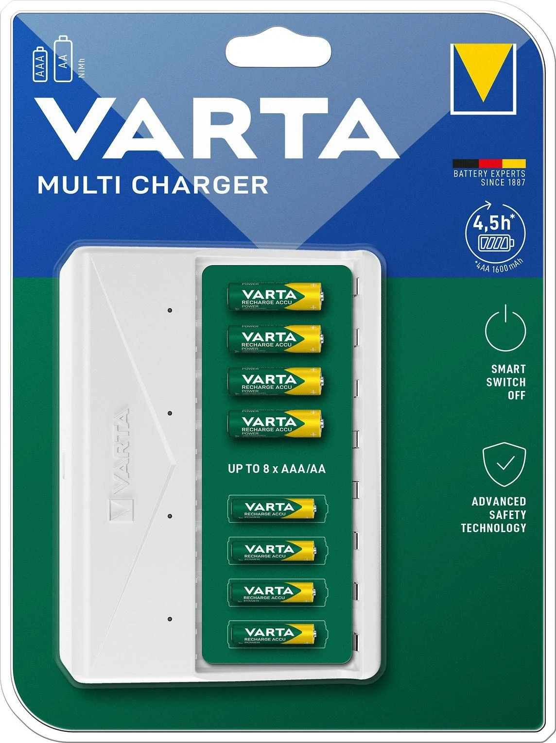 Varta 8 x AA/AAA elementų kroviklis Multi Charger 57659