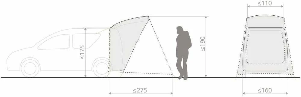 Vaude VAUDE Drive Trunk, Camping, rusvai gelsvas
