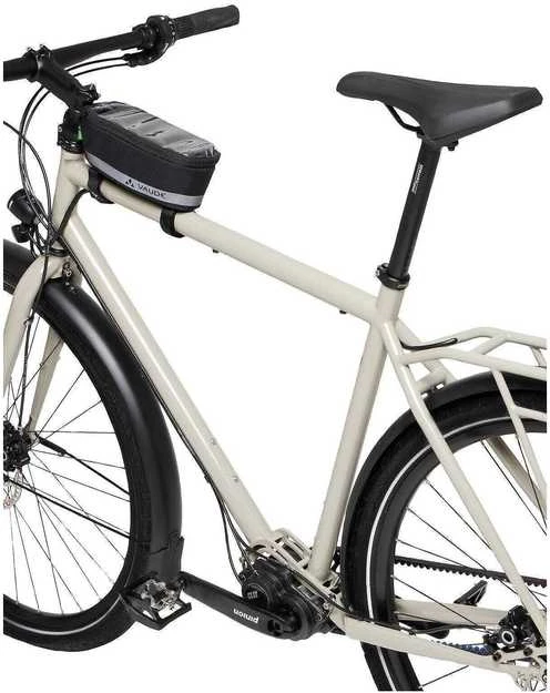 Vaude Top Tube Phone Bag, pyörän laukku puhelimelle ja tarvikkeille, musta