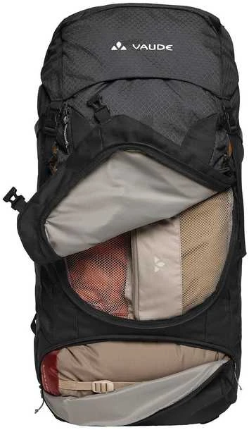 Vaude Wo Avox 60 + 10 retkikunta- ja vaellusrinkka naisille, musta