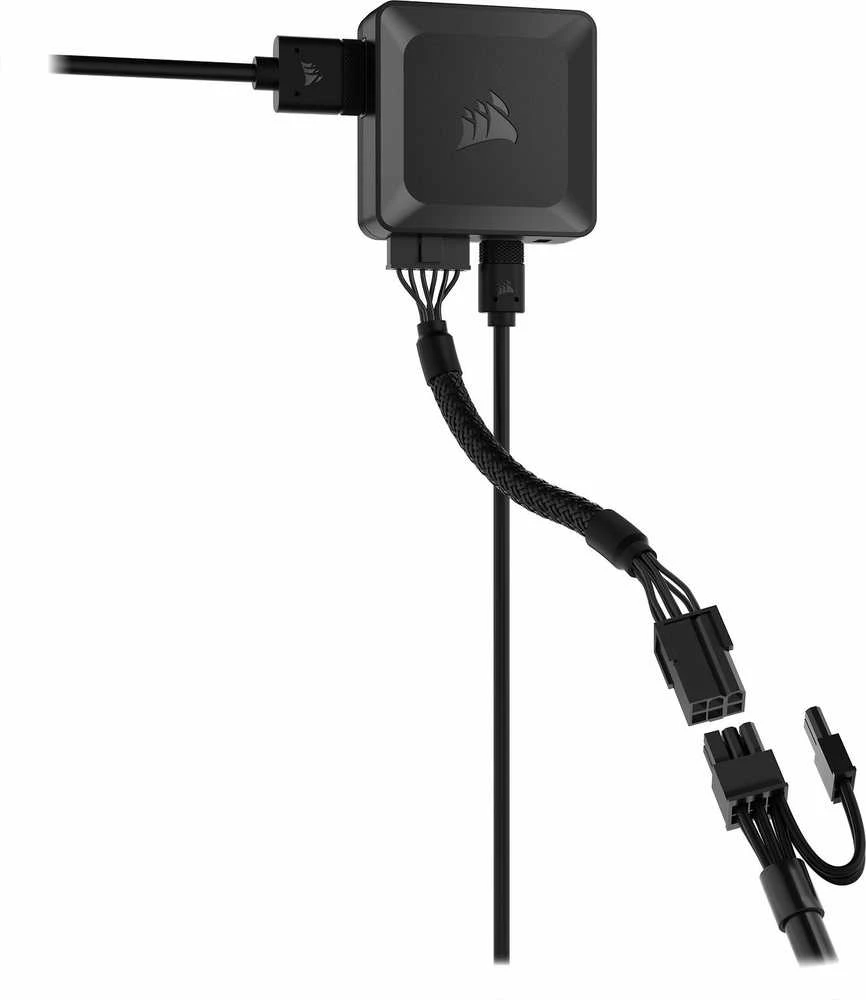 CORSAIR iCUE LINK System Hub automatically detects, synchronizes, and manages all your system cooling and RGB lighting by linking up to 14 devices, significantly reducing cabling complexity.