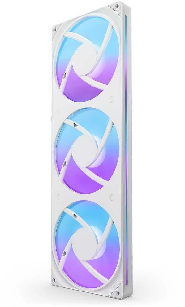 NZXT F420 RGB ventiliatorių blokas su šviesų efektu