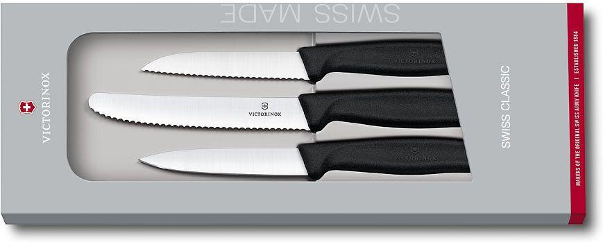 "Victorinox" 3 peilių rinkinys 6.7113.3 (juodas)