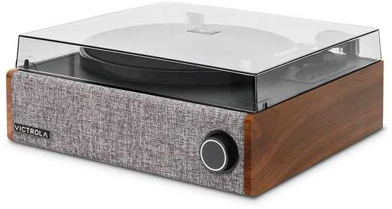 Victrola Eastwood LP patefono grotuvas, riešutmedis