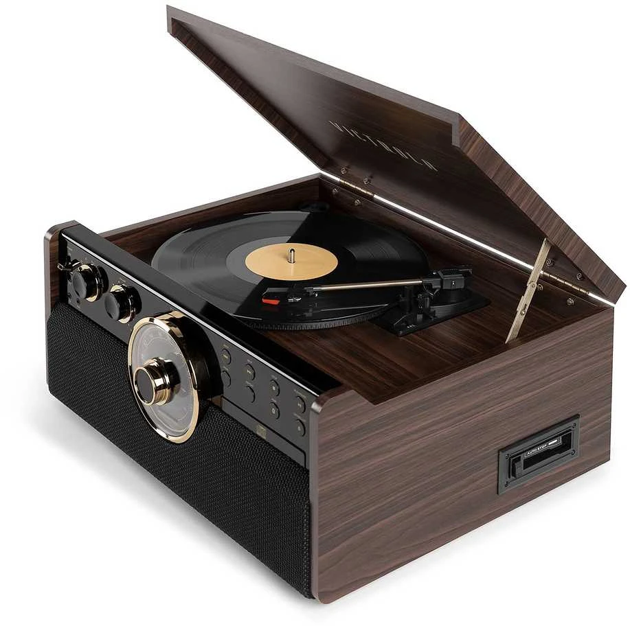 Patefonas Victrola The Empire VTA-270B, su CD, kasečių ir FM grotuvu