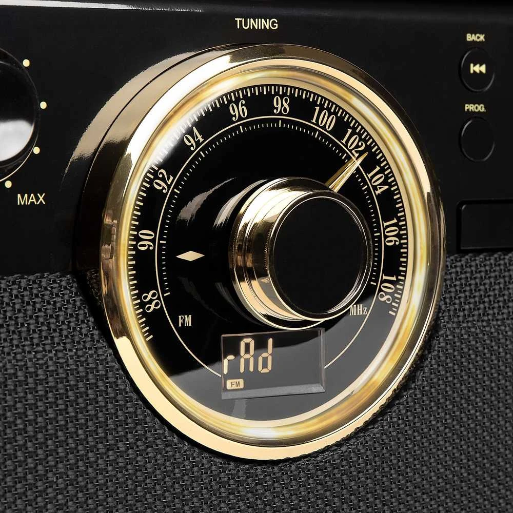 Patefonas Victrola The Empire VTA-270B, su CD, kasečių ir FM grotuvu