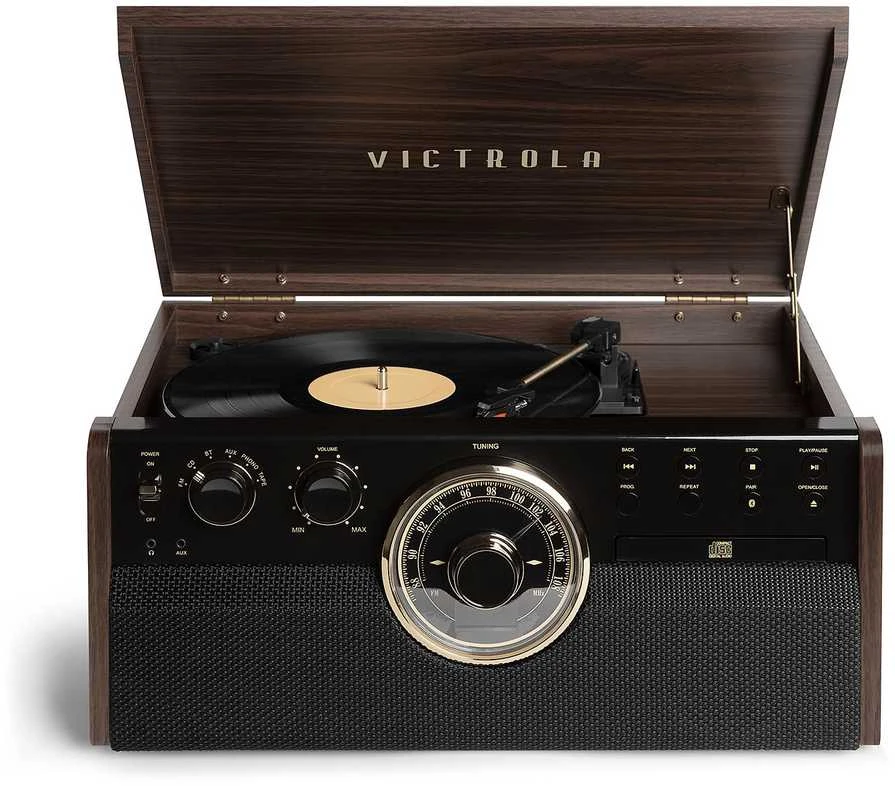 Patefonas Victrola The Empire VTA-270B, su CD, kasečių ir FM grotuvu