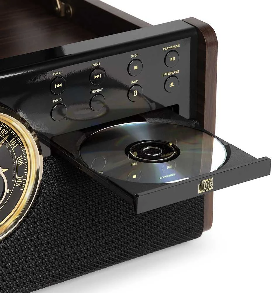 Patefonas Victrola The Empire VTA-270B, su CD, kasečių ir FM grotuvu