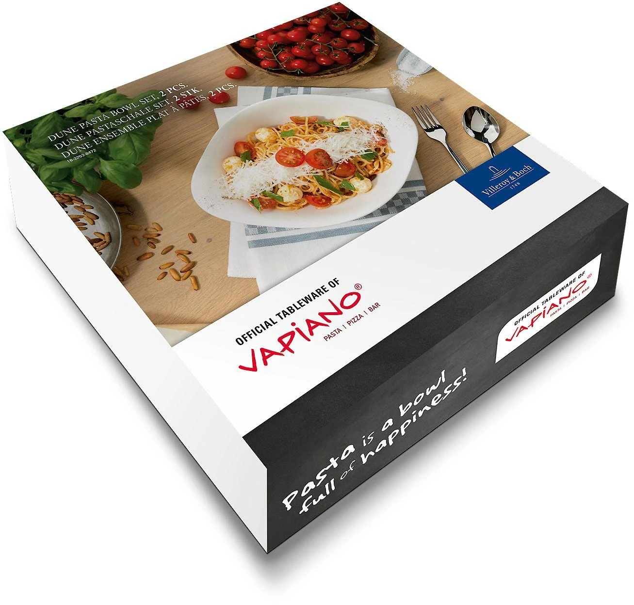 Villeroy & Boch Dune Vapiano serviravimo dubuo / makaronų lėkštė, 2 vnt