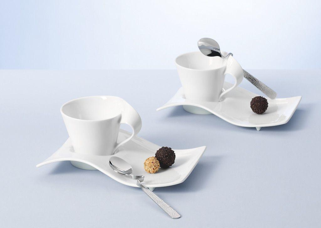 Villeroy & Boch Lėkštutė Villeroy&Boch NewWave, puodeliui 380ml, porcelianas, 22 x 17 cm, vnt