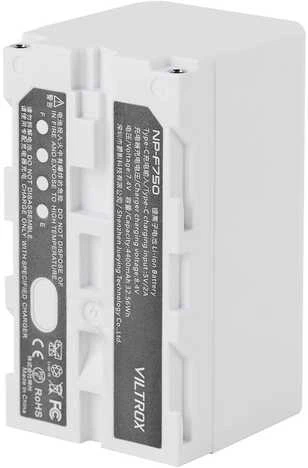 Baterija - Viltrox NP F750 4400mAh USB C įkroviklis su LED indikatoriumi