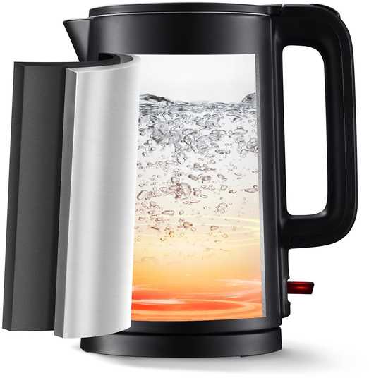 OBH Nordica Thermo Protect virdulys 1,5 l, juodas