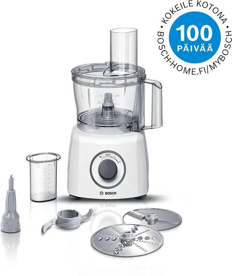 Virtuvinis kombainas Bosch MCM3110W Virtuvės kombainas, MultiTalent 3, 800 W, Baltas, Baltas