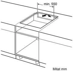 Įmontuojama indukcinė kaitlentė Bosch Serija 6, PIX61RHC1E, 60 cm