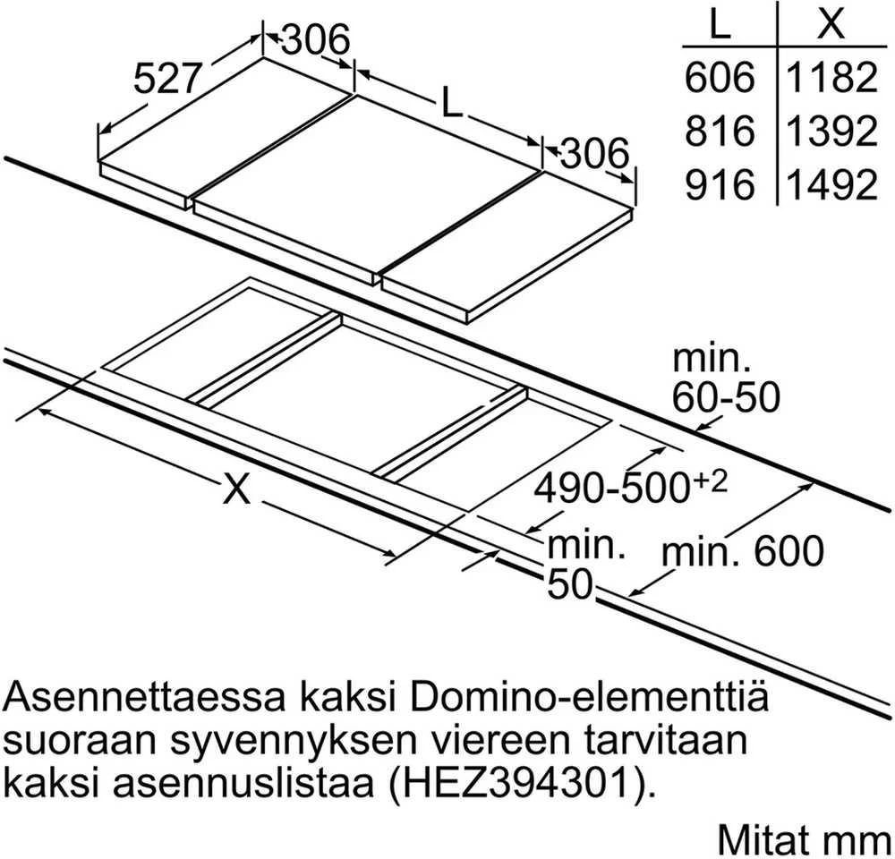 Indukcinė kaitlentė Bosch PXX375FB1E  30cm.